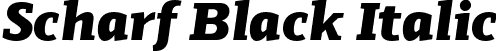 Scharf Black Italic font | Scharf-BlackItalic.otf