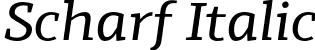 Scharf Italic font | Scharf-Italic.otf