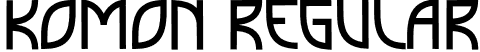 Komon Regular font | Komon.otf