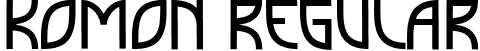 Komon Regular font | Komon.ttf