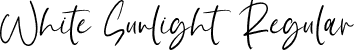 White Sunlight Regular font | White Sunlight demo.otf