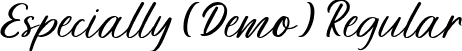 Especially (Demo) Regular font | Especially (Demo).ttf