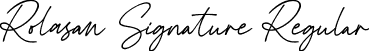 Rolasan Signature Regular font | RolasanSignature.ttf