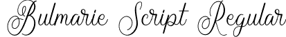 Bulmarie Script Regular font | Bulmarie Script.otf