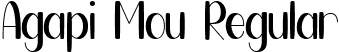 Agapi Mou Regular font | Agapi Mou.ttf