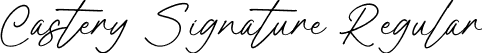Castery Signature Regular font | Castery Signature.otf