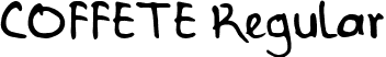 COFFETE Regular font | COFFETE.ttf