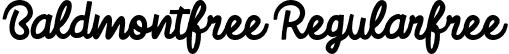 Baldmontfree Regularfree font | Baldmontfree.otf