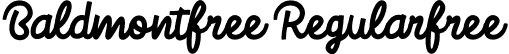 Baldmontfree Regularfree font | Baldmontfree.ttf