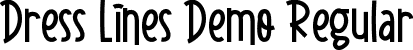 Dress Lines Demo Regular font | DressLinesDemoRegular.ttf