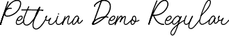 Pettrina Demo Regular font | Pettrina Demo Regular.otf