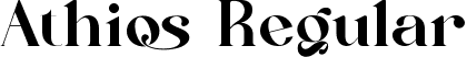 Athios Regular font | Athios.ttf