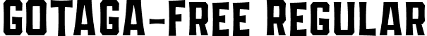 GOTAGA-Free Regular font | GOTAGA-Free.ttf