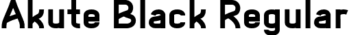 Akute Black Regular font | AkutePersonalUse-Black.otf