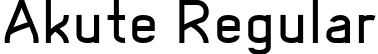 Akute Regular font | AkutePersonalUse-Regular.otf