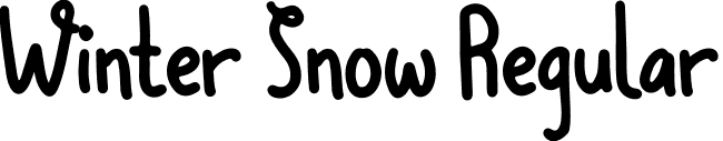 Winter Snow Regular font | Winter Snow.ttf