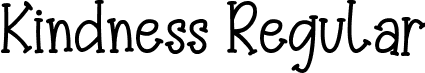 Kindness Regular font | Kindness demo.otf