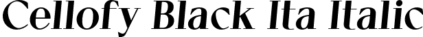 Cellofy Black Ita Italic font | Cellofy-BlackItalic.otf