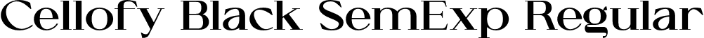 Cellofy Black SemExp Regular font | Cellofy-BlackSemiExpanded.otf