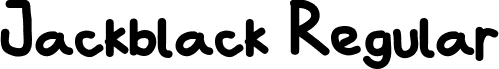 Jackblack Regular font | Jackblack demo.otf