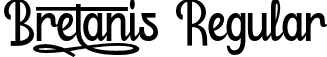 Bretanis Regular font | Bretanis.otf