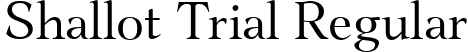 Shallot Trial Regular font | ShallotTrial-Regular.ttf