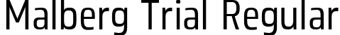 Malberg Trial Regular font | MalbergTrial-Regular.ttf