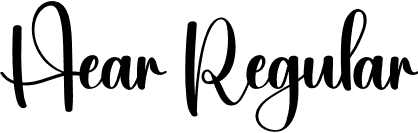 Hear Regular font | Hear.otf