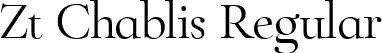 Zt Chablis Regular font | ZtChablis-Regular.ttf