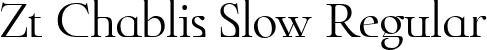 Zt Chablis Slow Regular font | ZtChablis-Slow.ttf