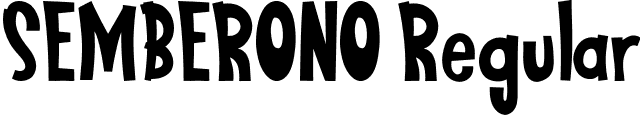 SEMBERONO Regular font | SEMBERONO.ttf