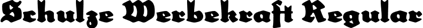 Schulze Werbekraft Regular font | SchulzeWerbekraft.ttf