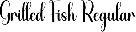 Grilled Fish Regular font | Grilled-Fish.otf