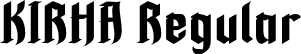 KIRHA Regular font | KIRHApersonal.otf