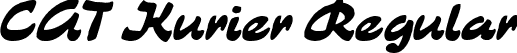 CAT Kurier Regular font | CATKurier.ttf