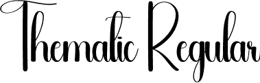 Thematic Regular font | Thematic.otf