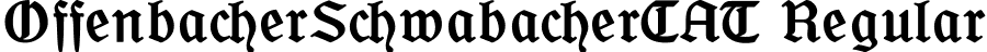 OffenbacherSchwabacherCAT Regular font | OfenbacherSchwabCAT.ttf