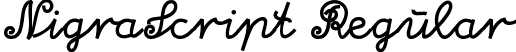 NigraScript Regular font | NigraScript.ttf