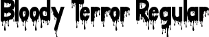 Bloody Terror Regular font | Bloody Terror TTF Personal.ttf