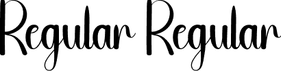 Regular Regular font | Regular.otf