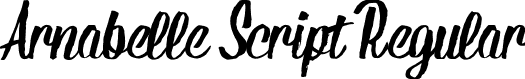 Arnabelle Script Regular font | Anabelle-Script.ttf