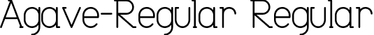 Agave-Regular Regular font | Agave-Regular.otf