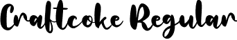 Craftcoke Regular font | Craftcoke.ttf