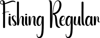 Fishing Regular font | Fishing.otf