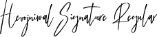 Hevojniwal Signature Regular font | Hevojniwal Signature.otf