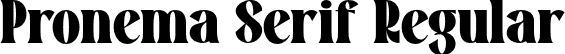 Pronema Serif Regular font | Pronema Serif.otf