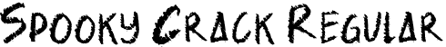 Spooky Crack Regular font | Spooky Crack.ttf