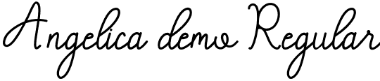 Angelica demo Regular font | angelica demo.otf