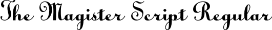 The Magister Script Regular font | The Magister Script otf.otf