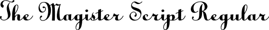 The Magister Script Regular font | The Magister Script ttf.ttf